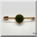 J120a. 14K gold and jade pin - $210 